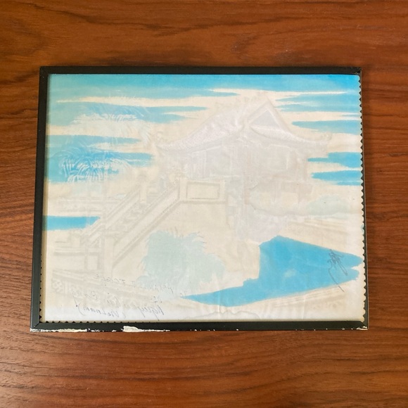 ☘️RARE! 1965 SIGNED VTG Framed Art Print with Black Frame - Picture 7 of 7